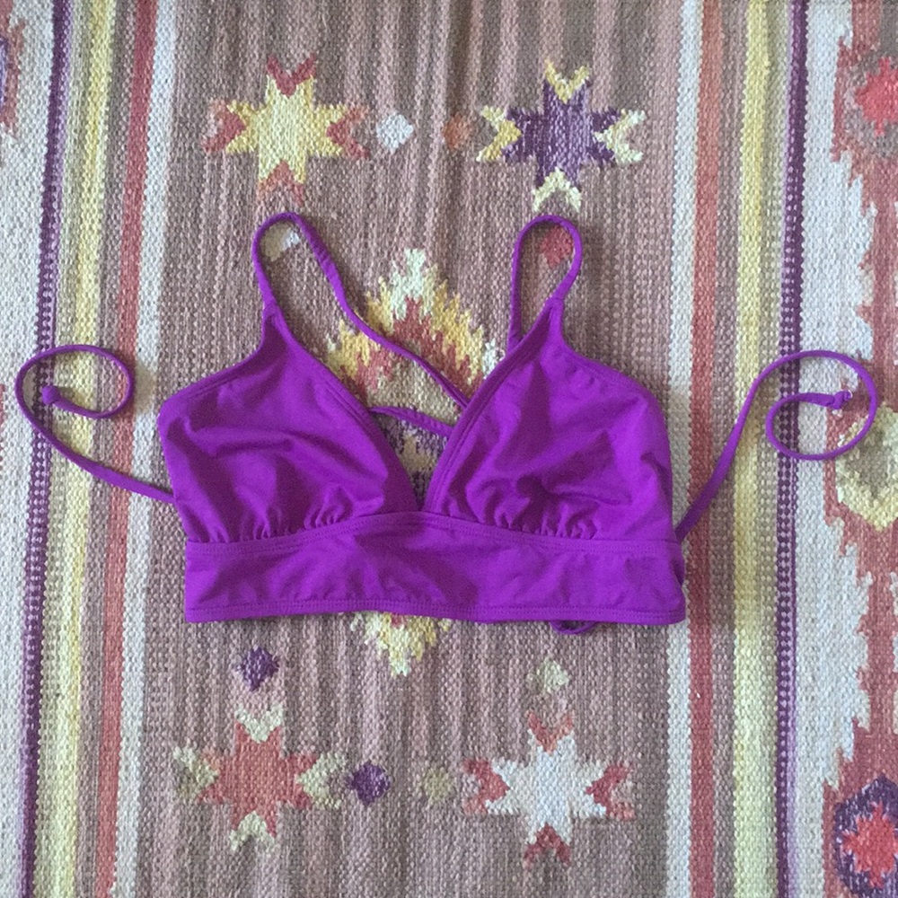 Athleta Purple Bikini Top